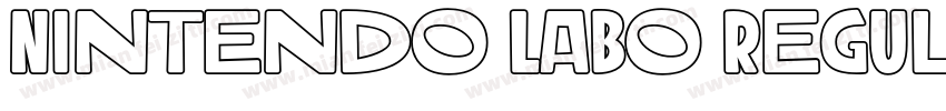 Nintendo Labo Regula字体转换